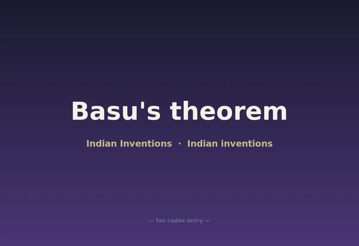 Basu's theorem