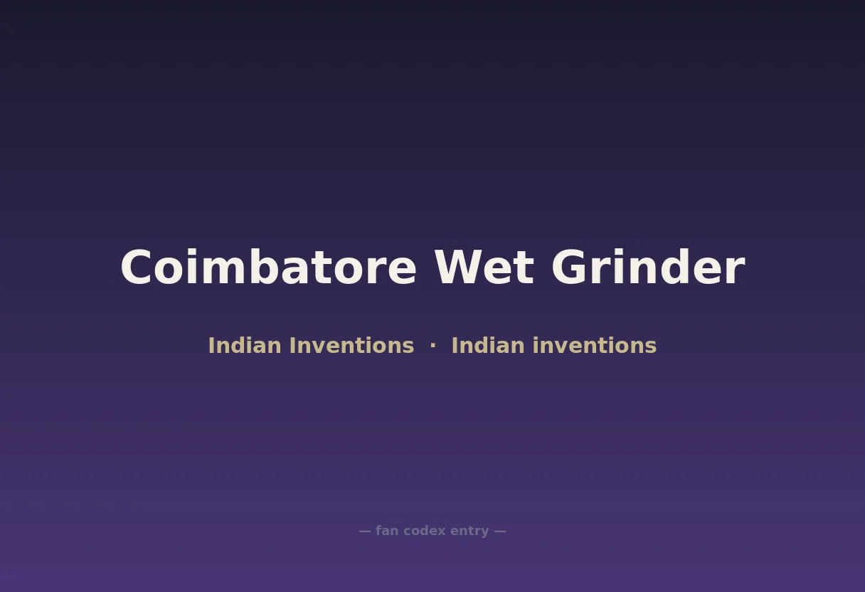 Coimbatore Wet Grinder