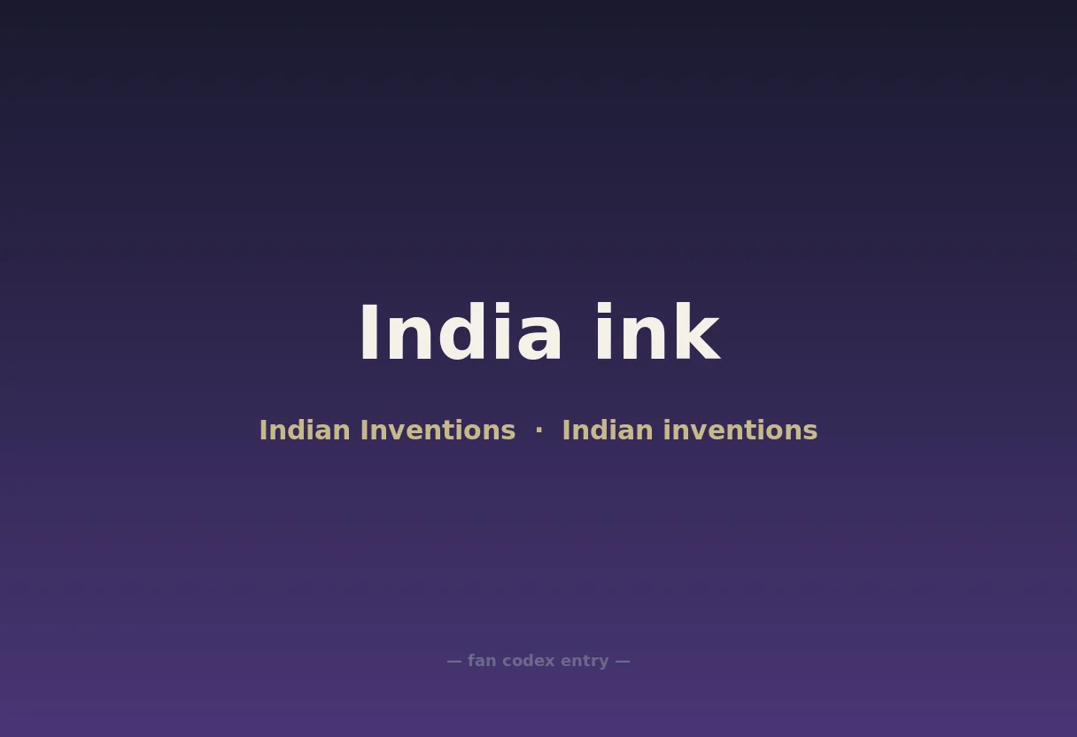 India ink