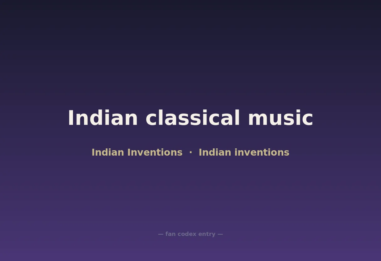 Indian classical music