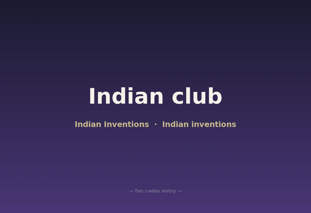 Indian club