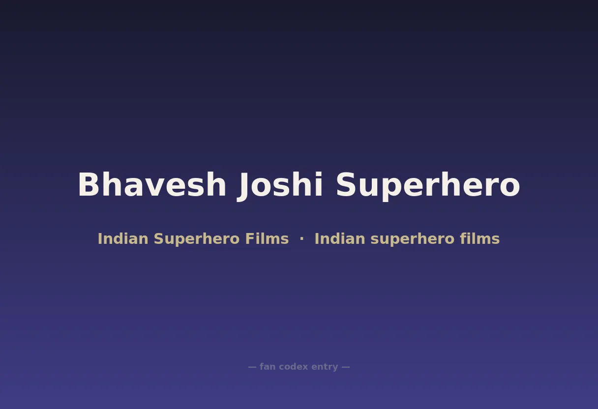 Bhavesh Joshi Superhero