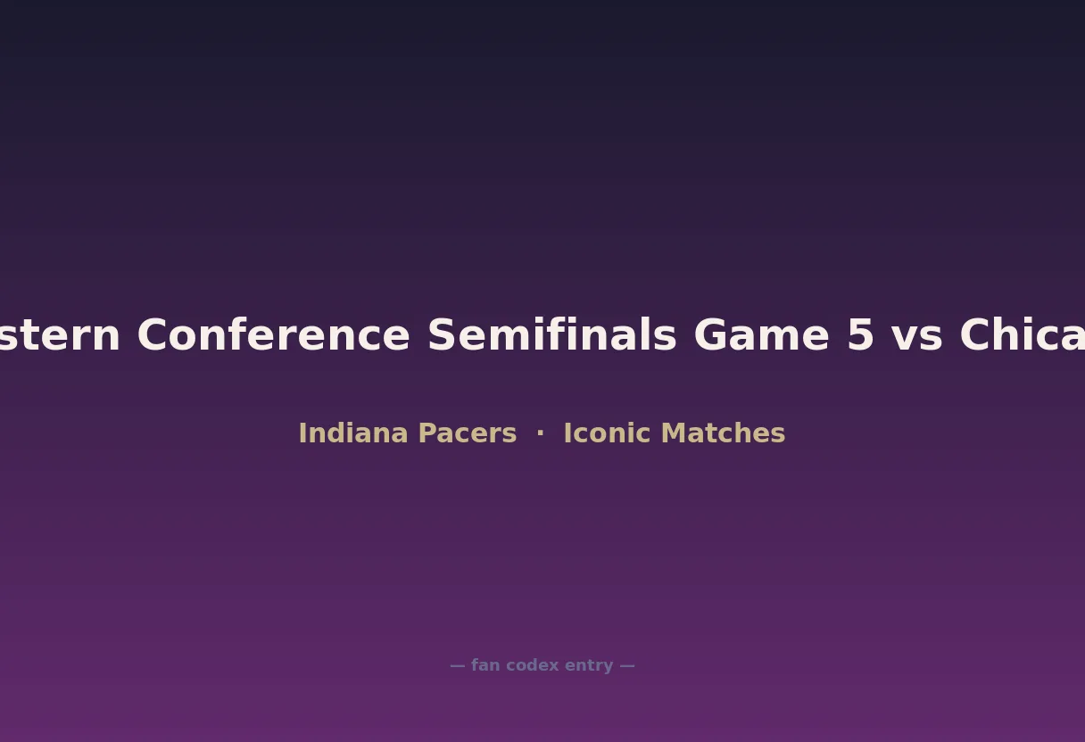 1994 Eastern Conference Semifinals Game 5 vs Chicago Bulls