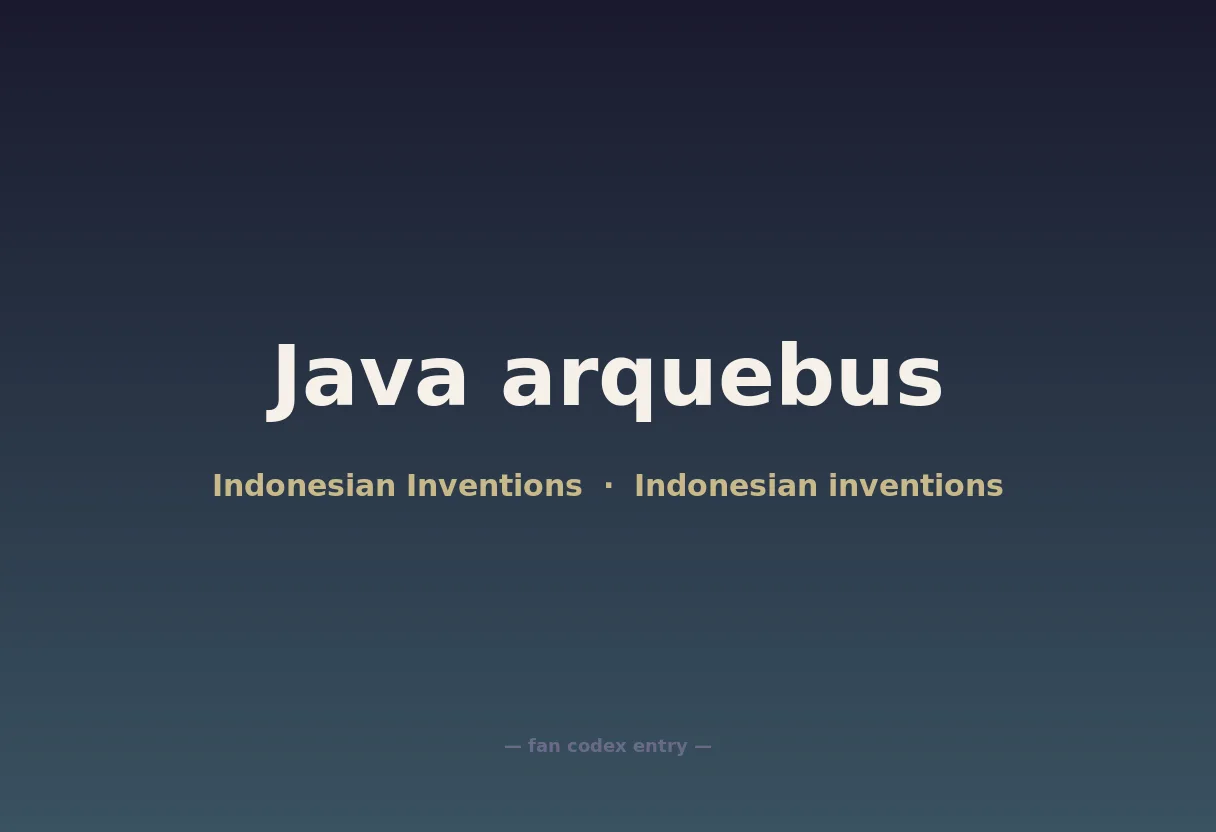 Java arquebus