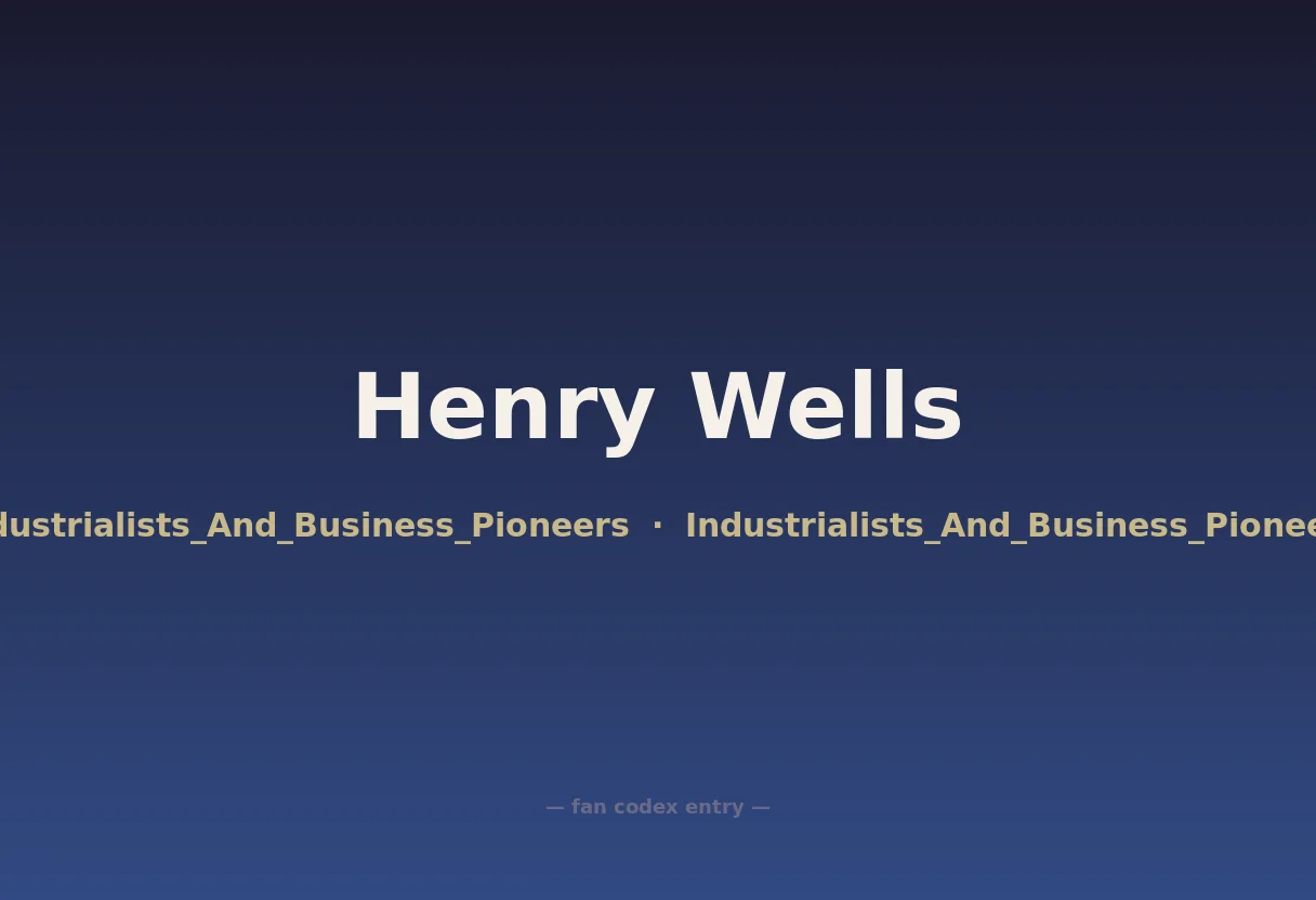 Henry Wells