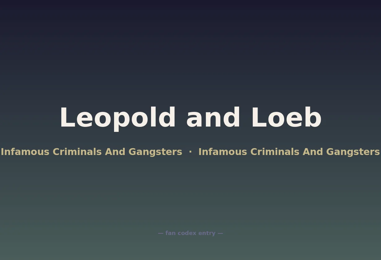 Leopold and Loeb