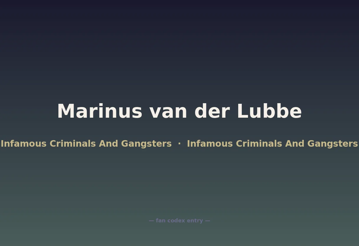 Marinus van der Lubbe
