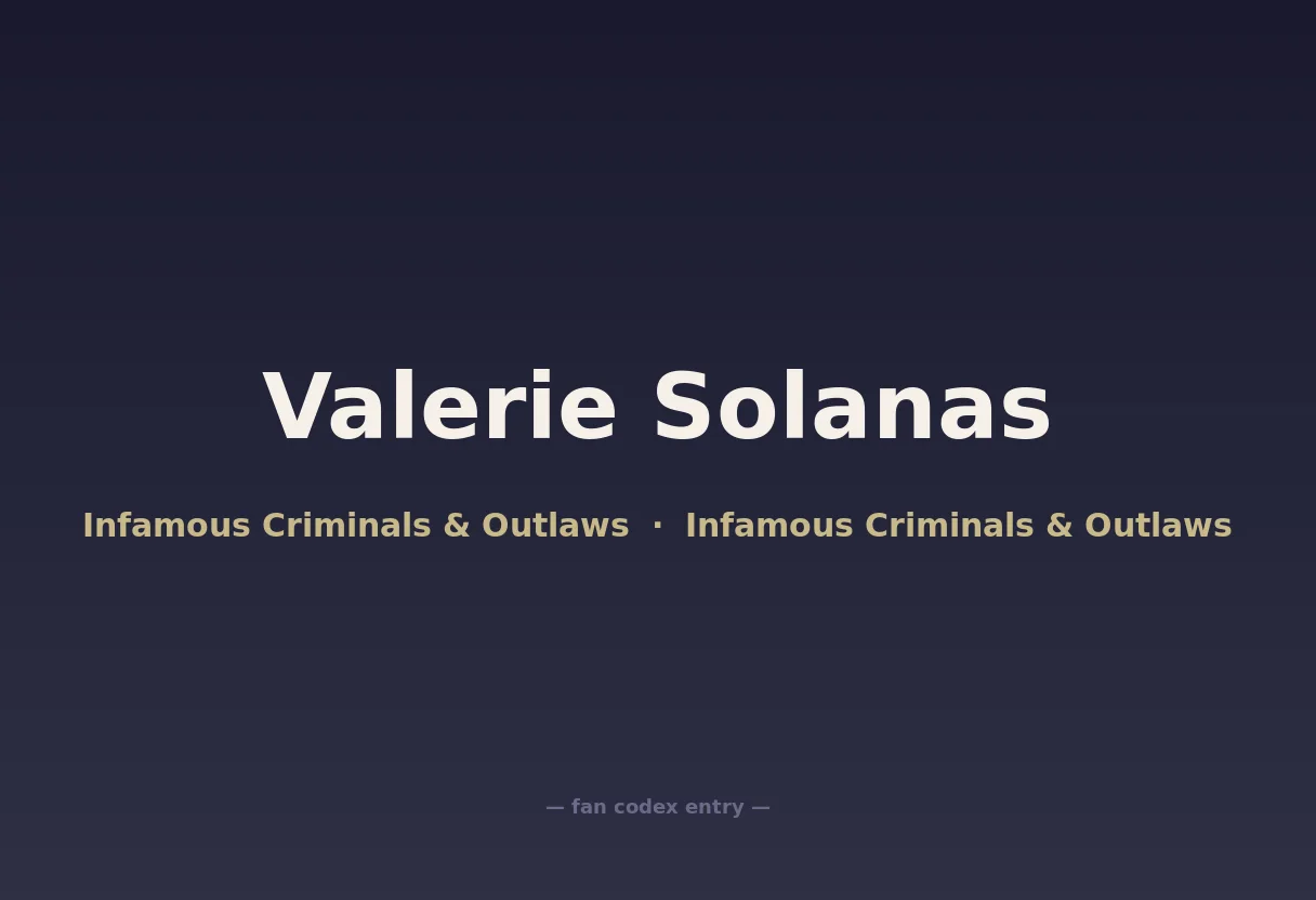 Valerie Solanas