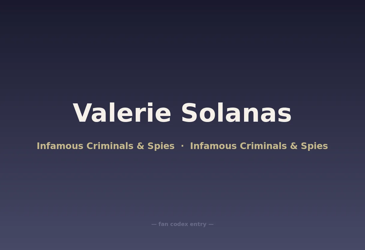 Valerie Solanas