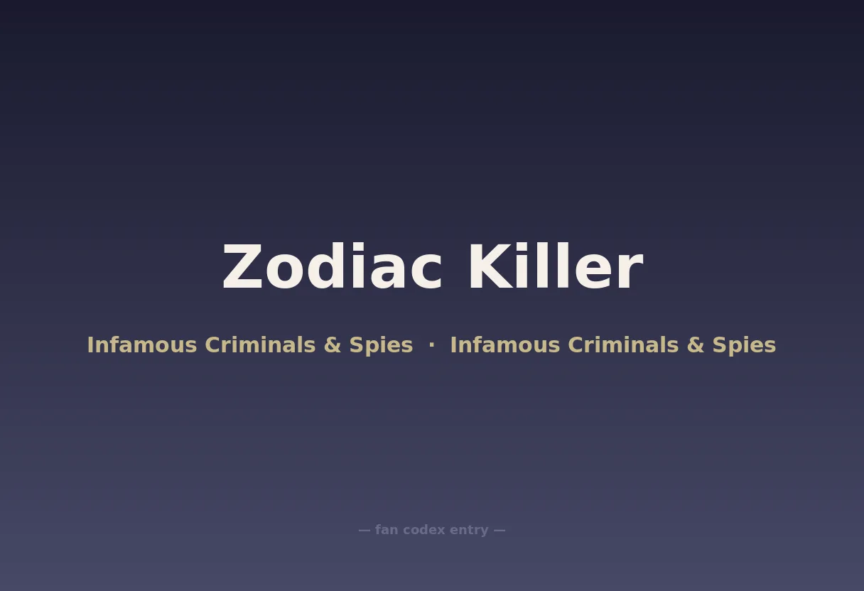 Zodiac Killer