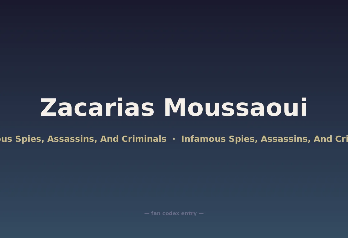Zacarias Moussaoui
