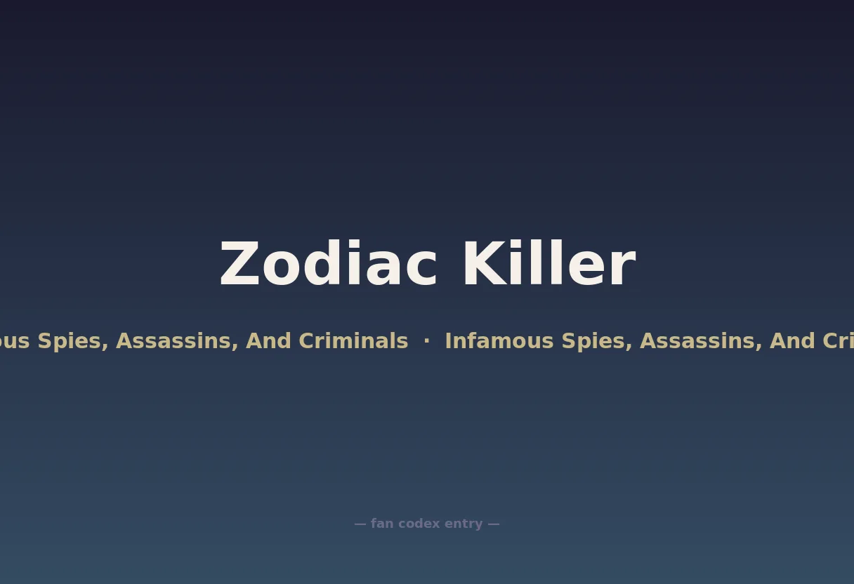 Zodiac Killer