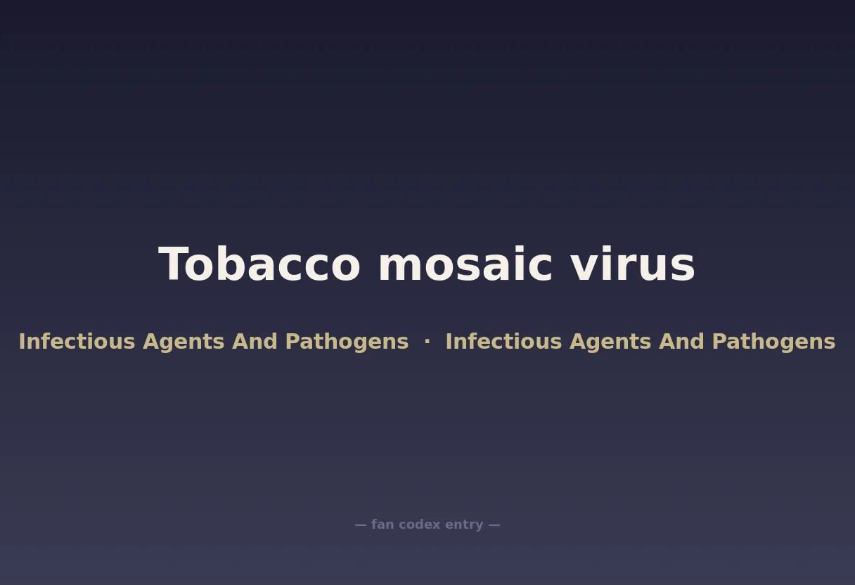 Tobacco mosaic virus
