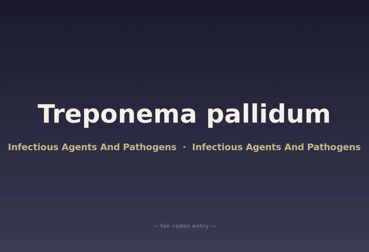 Treponema pallidum