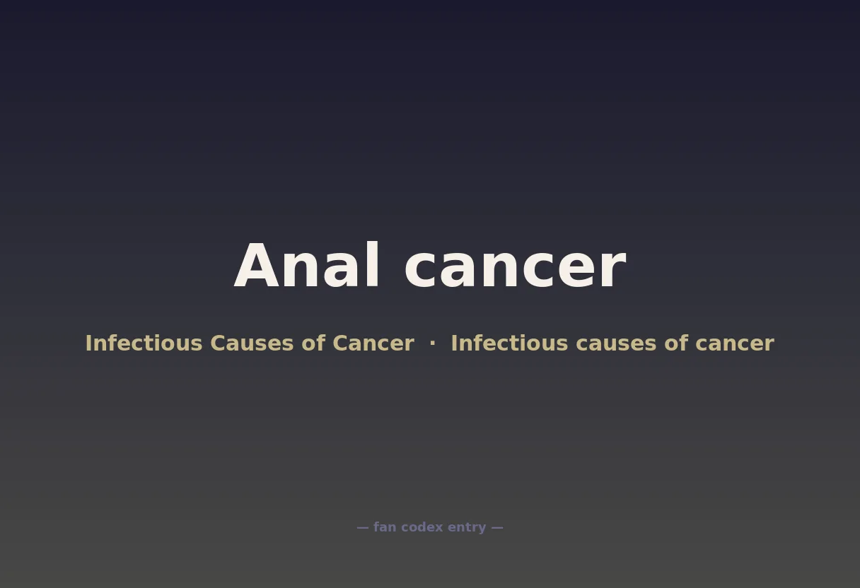 Anal cancer