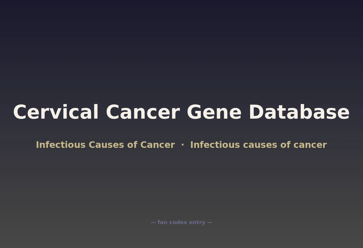 Cervical Cancer Gene Database