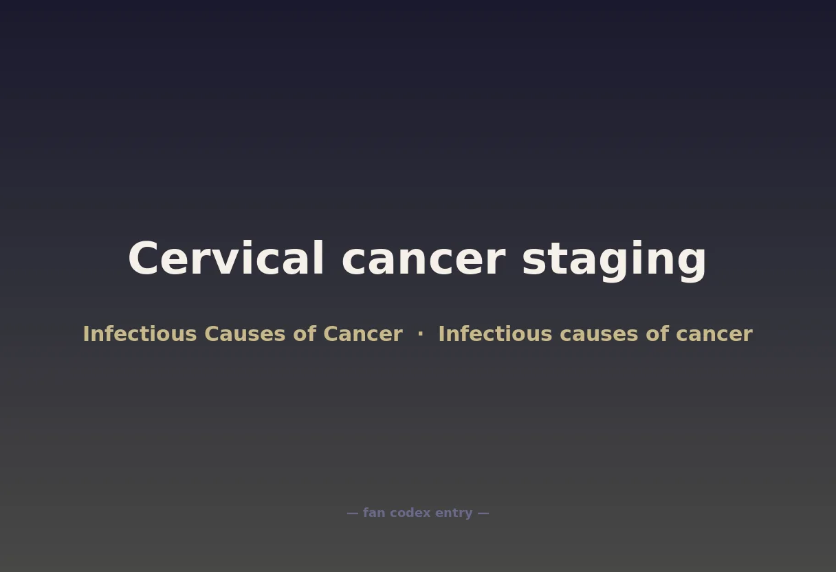 Cervical cancer staging