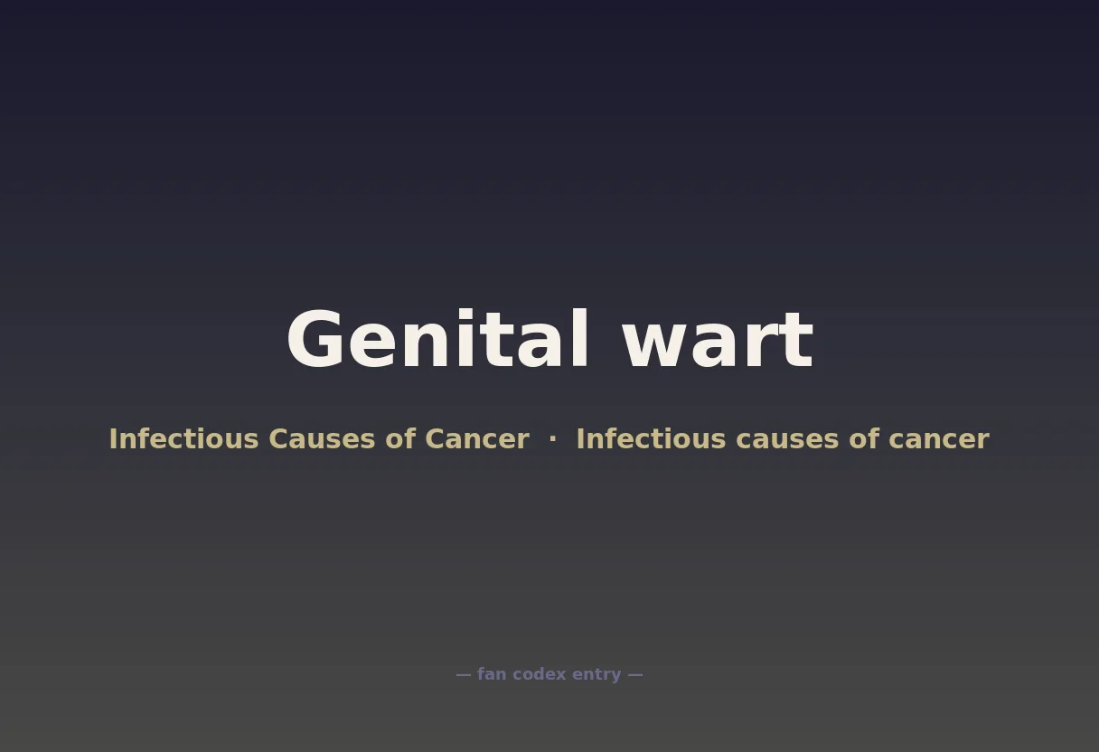 Genital wart
