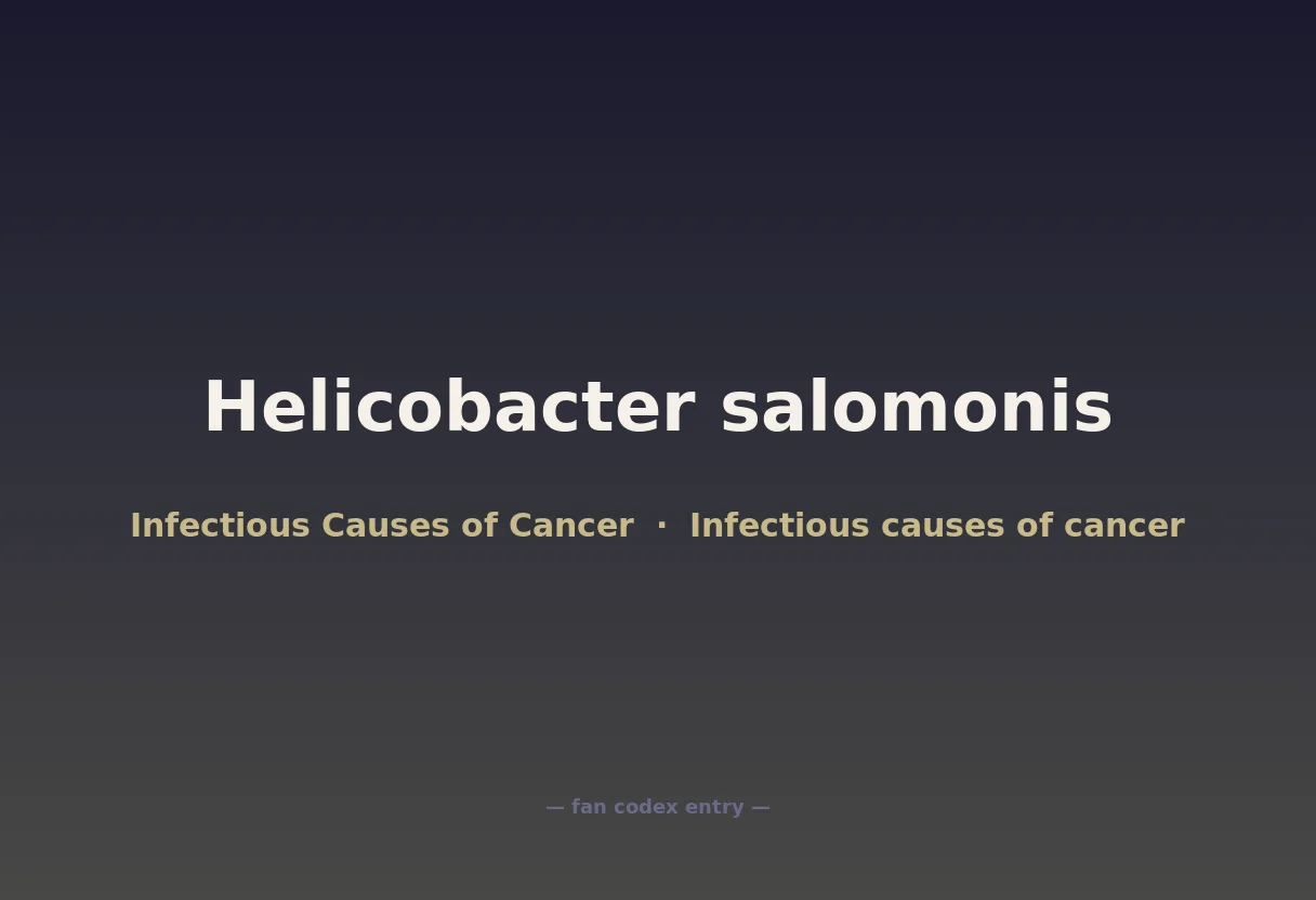 Helicobacter salomonis