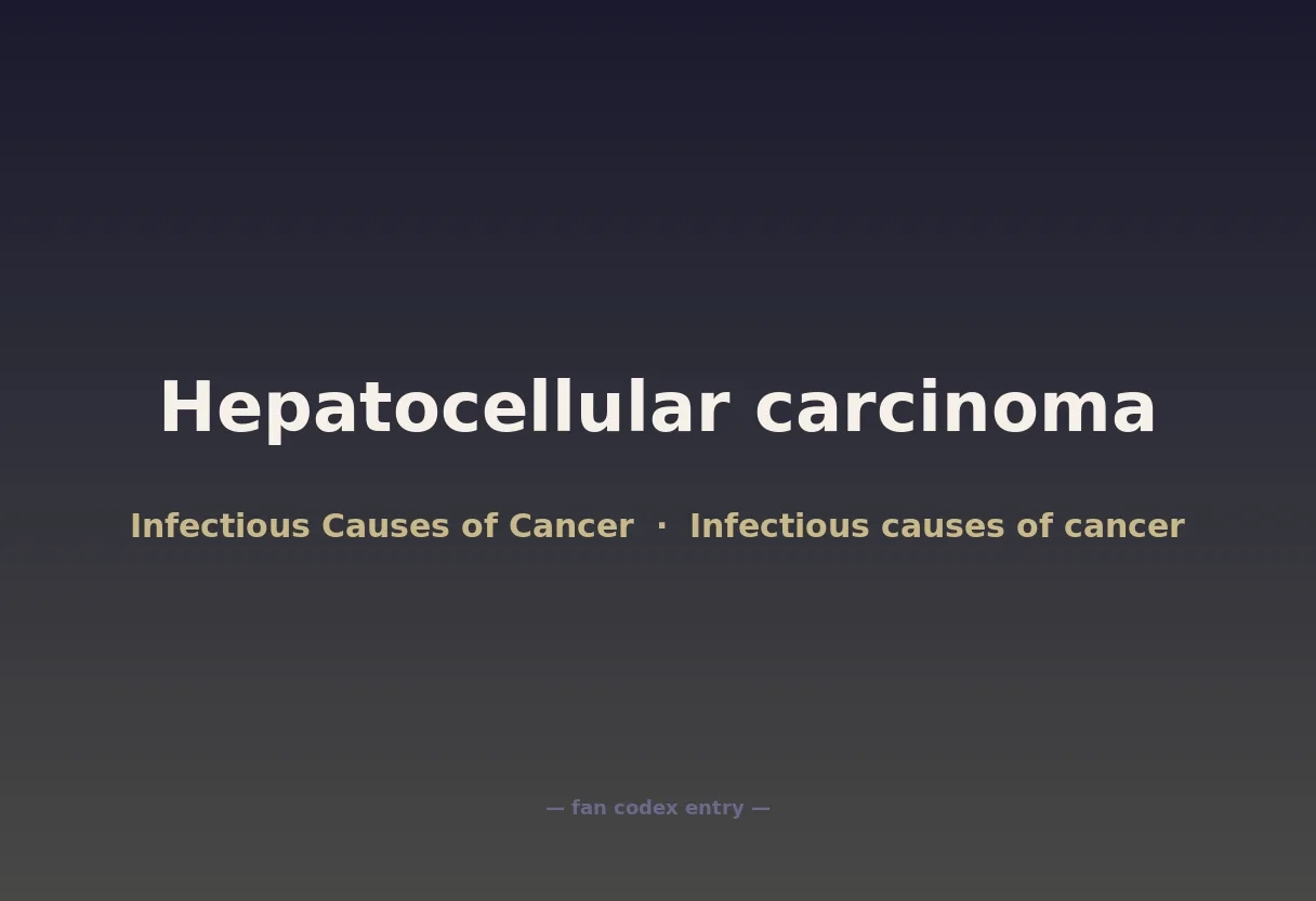 Hepatocellular carcinoma