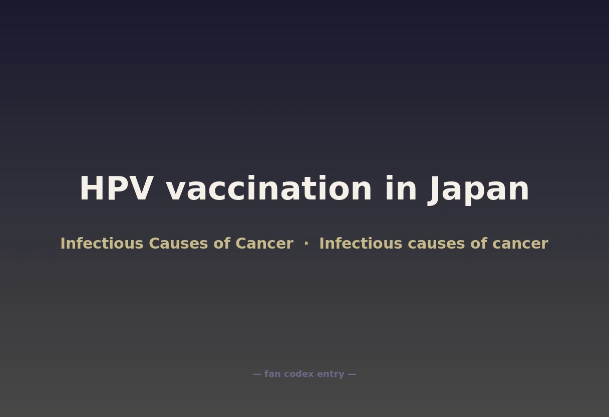 HPV vaccination in Japan
