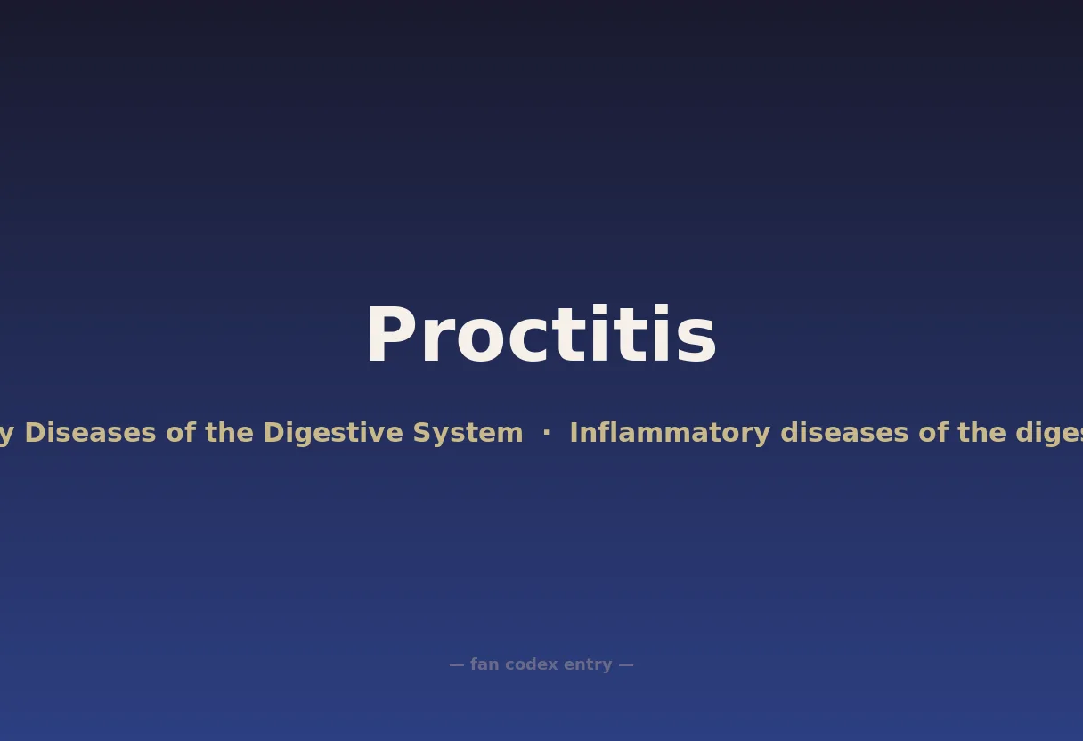 Proctitis