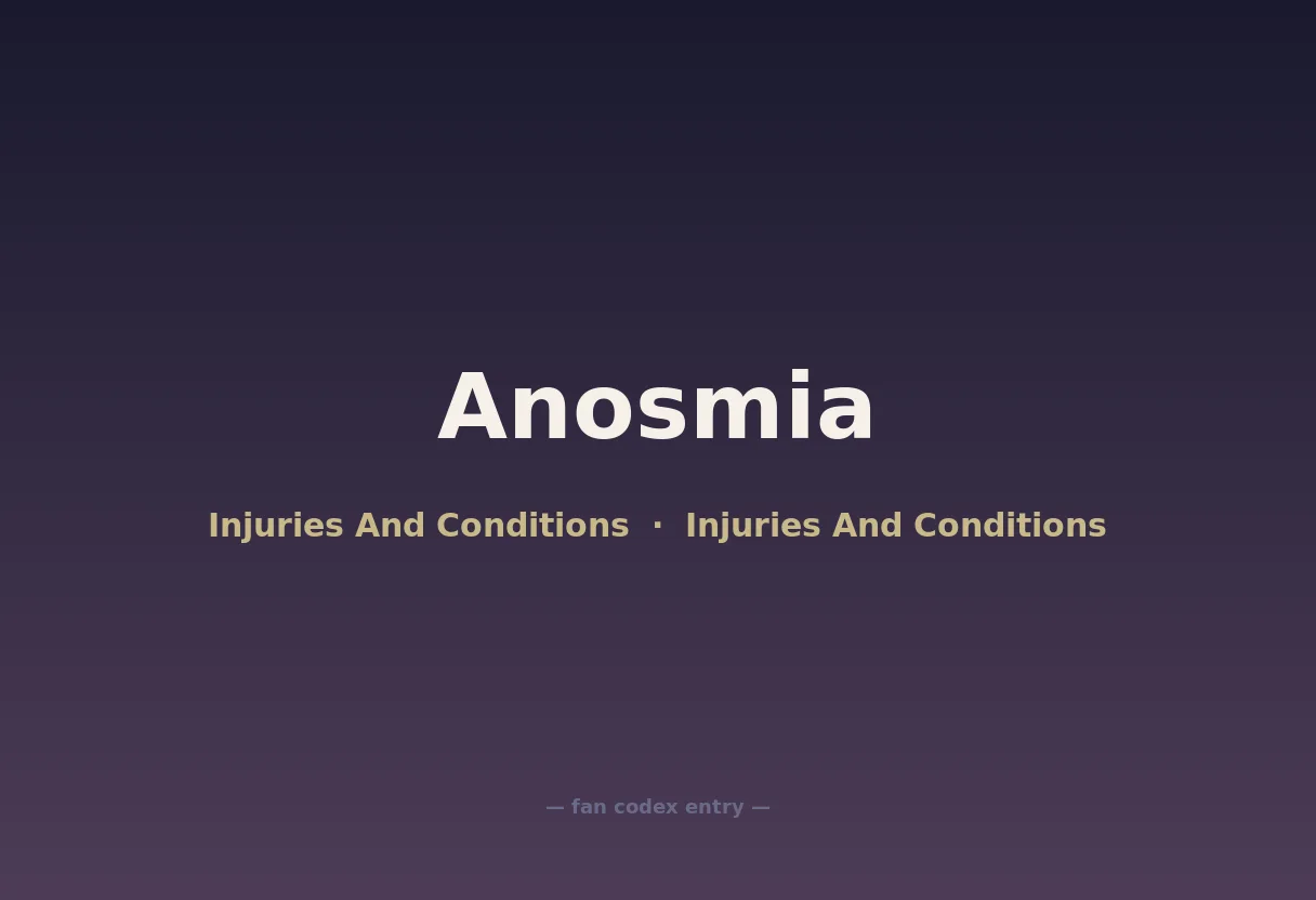Anosmia