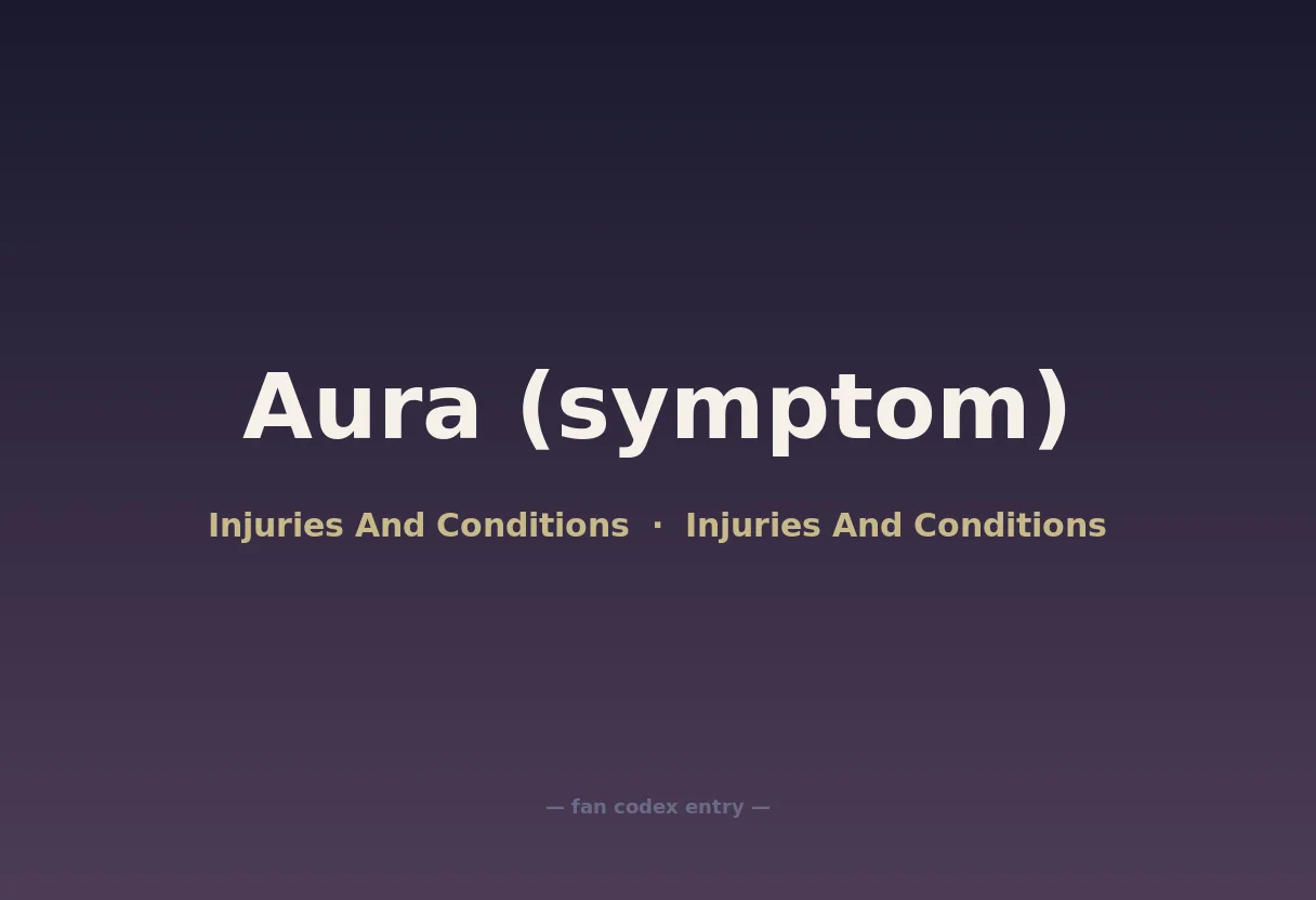 Aura (symptom)
