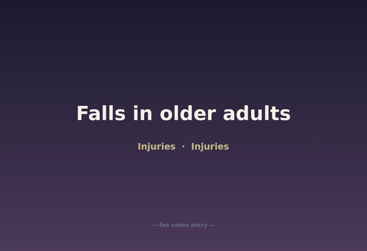 Falls in older adults