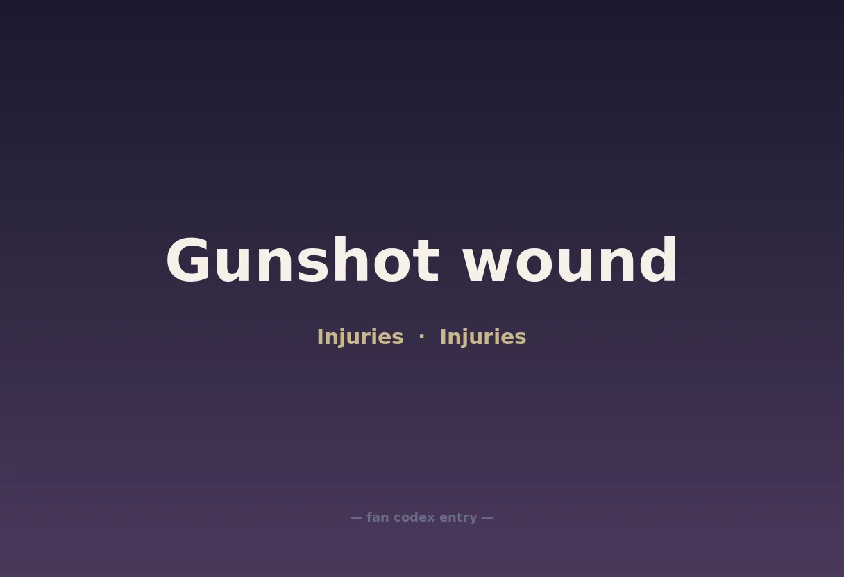 Gunshot wound