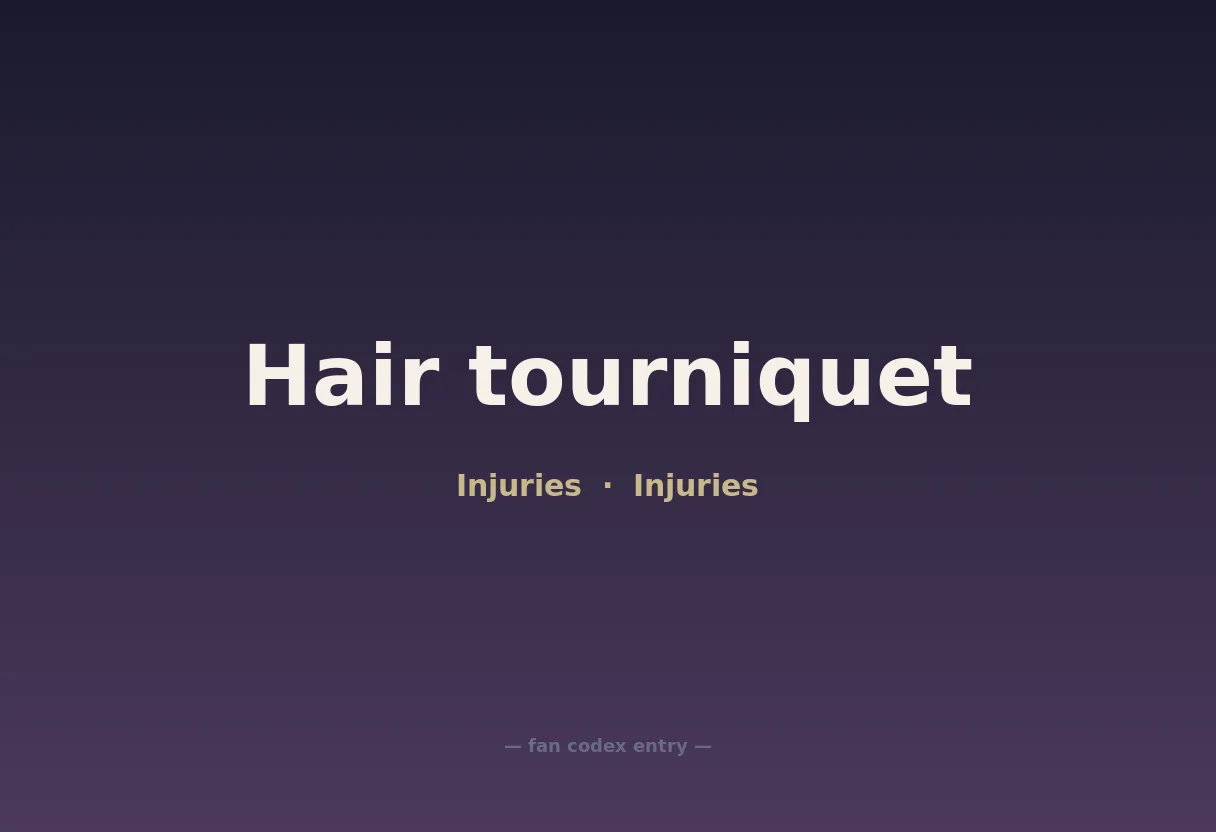 Hair tourniquet