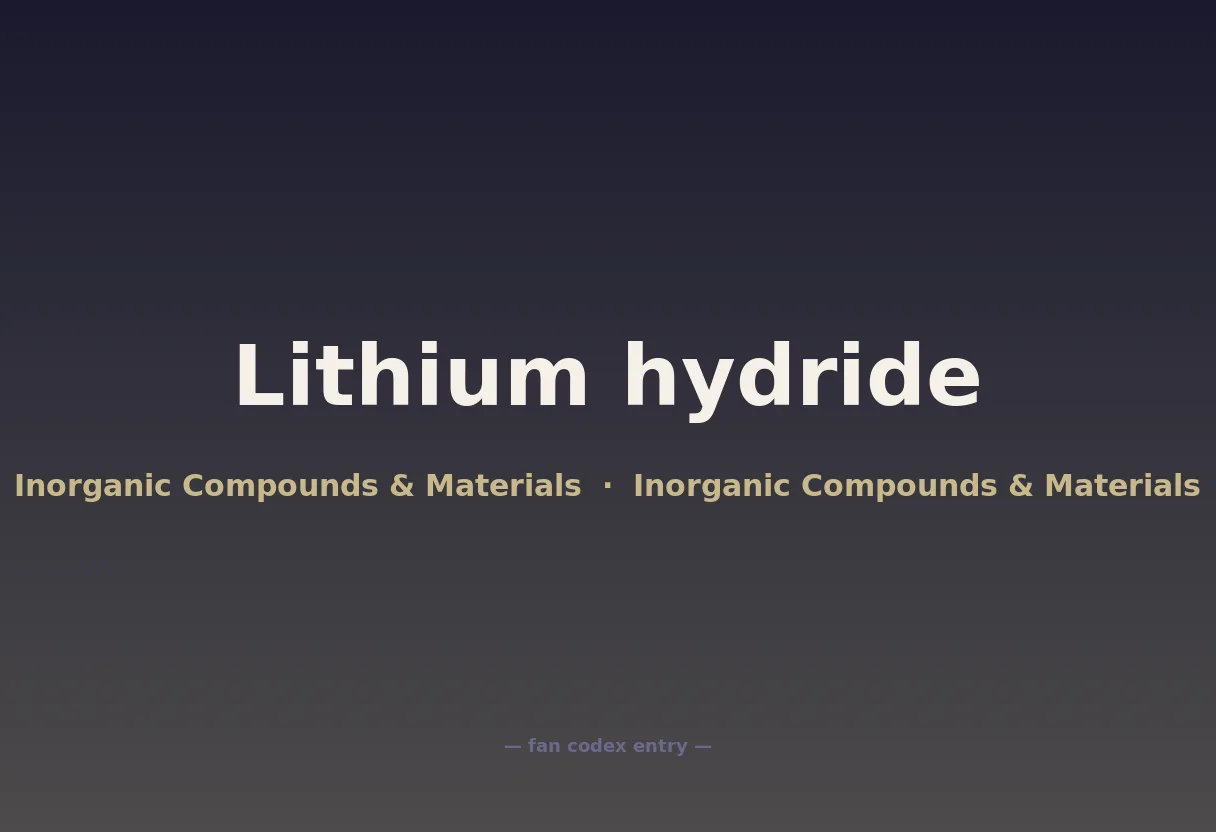 Lithium hydride