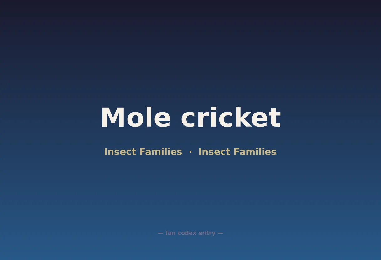 Mole cricket