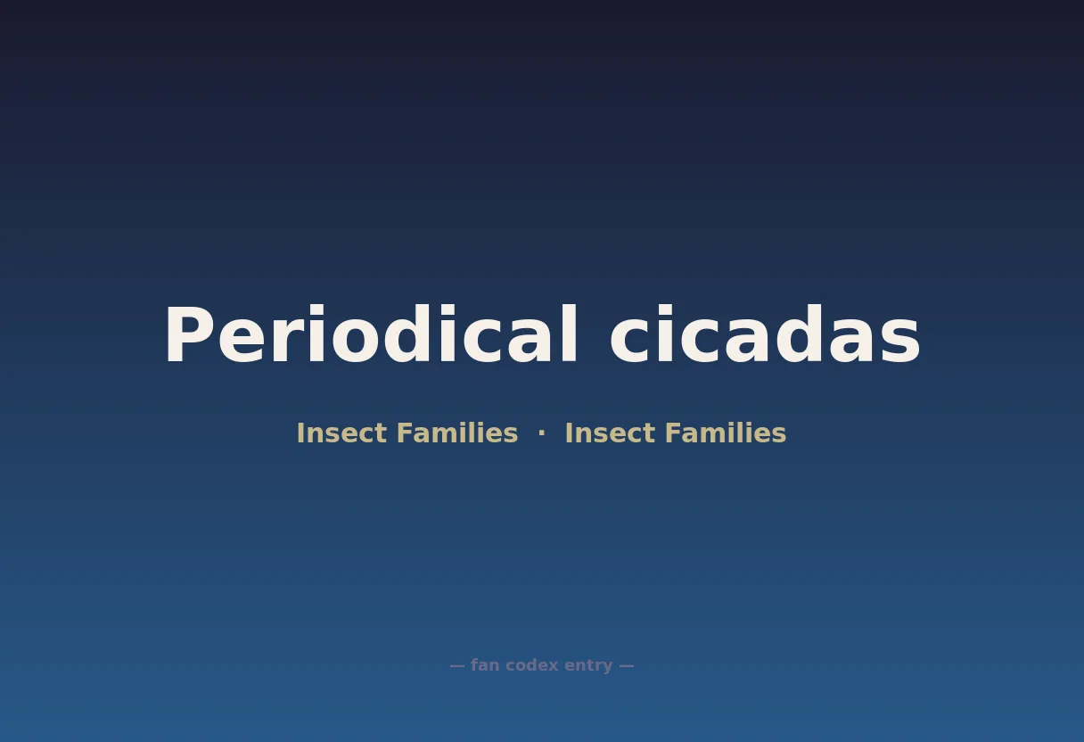 Periodical cicadas