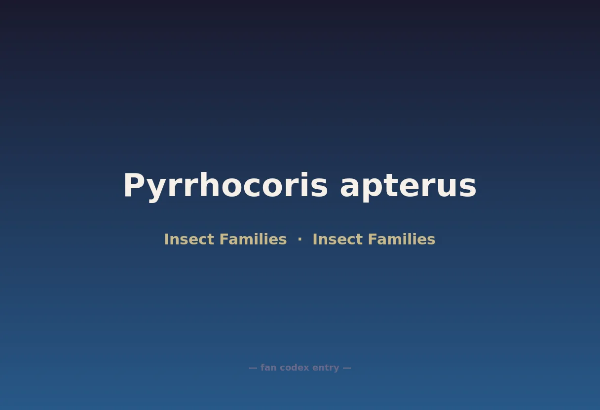 Pyrrhocoris apterus