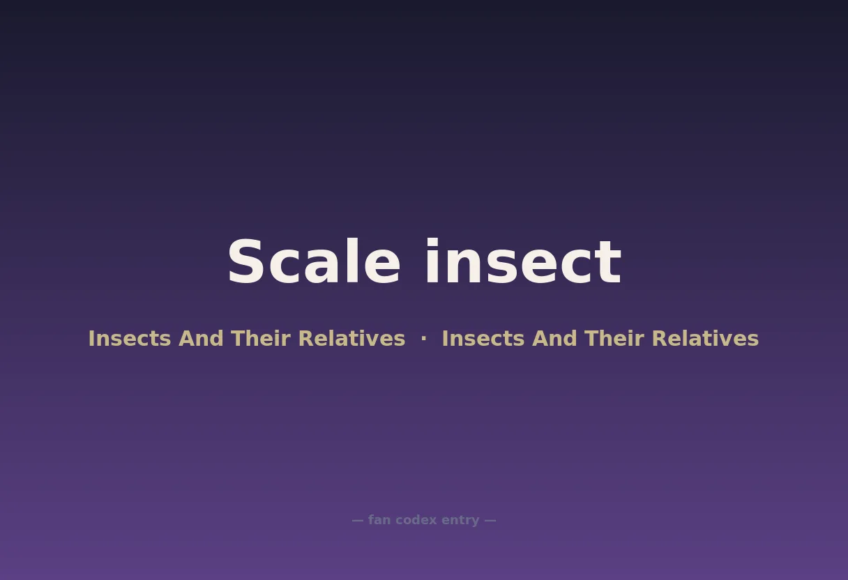 Scale insect