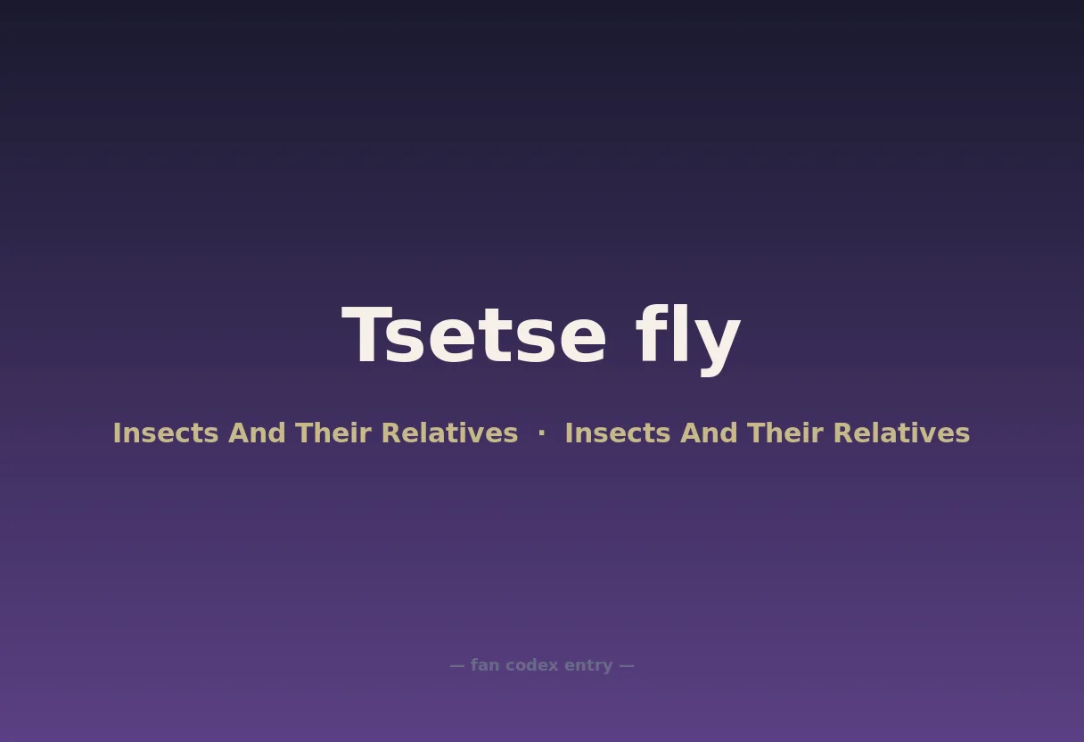 Tsetse fly