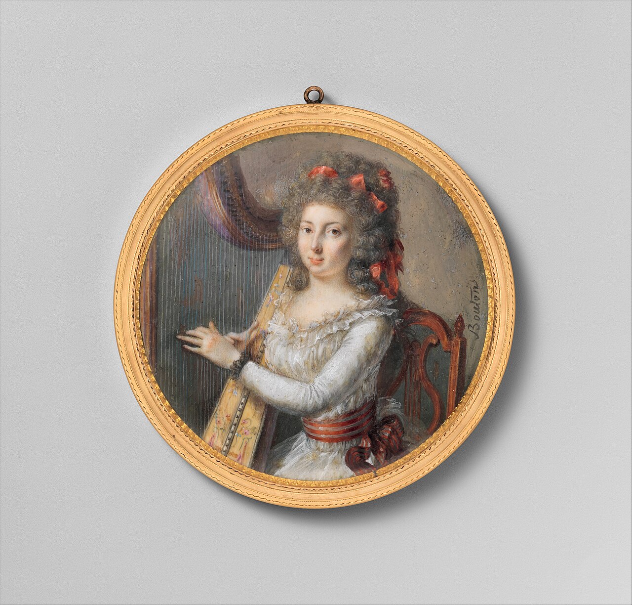 A Woman Playing a Harp MET DP327724