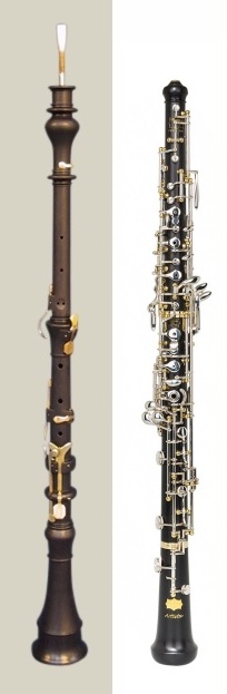 Classical and modern oboe