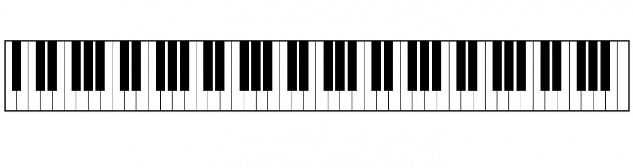 Cartoon Piano Keyboard