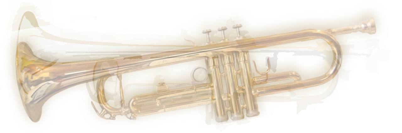 Artistic treatment of a trumpet