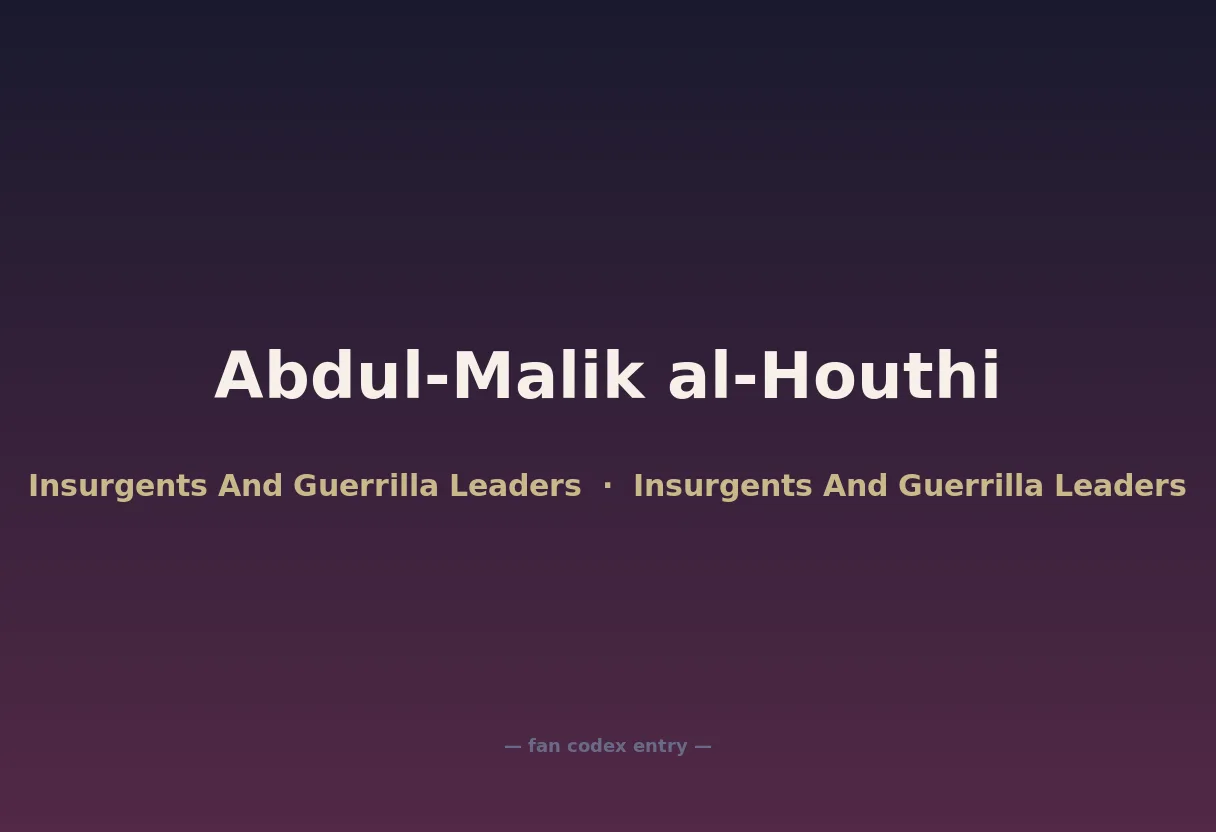 Abdul-Malik al-Houthi