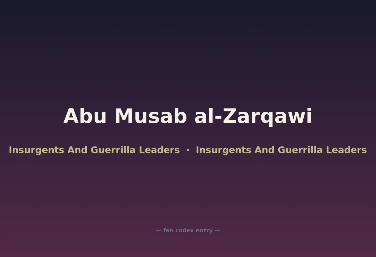 Abu Musab al-Zarqawi