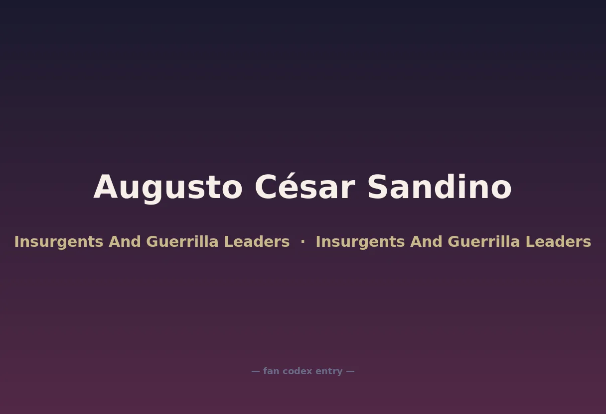 Augusto César Sandino