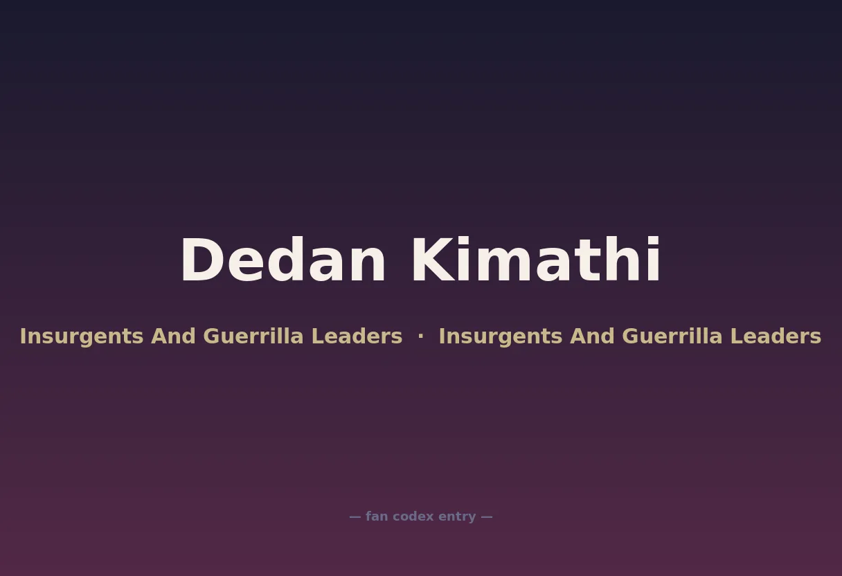 Dedan Kimathi