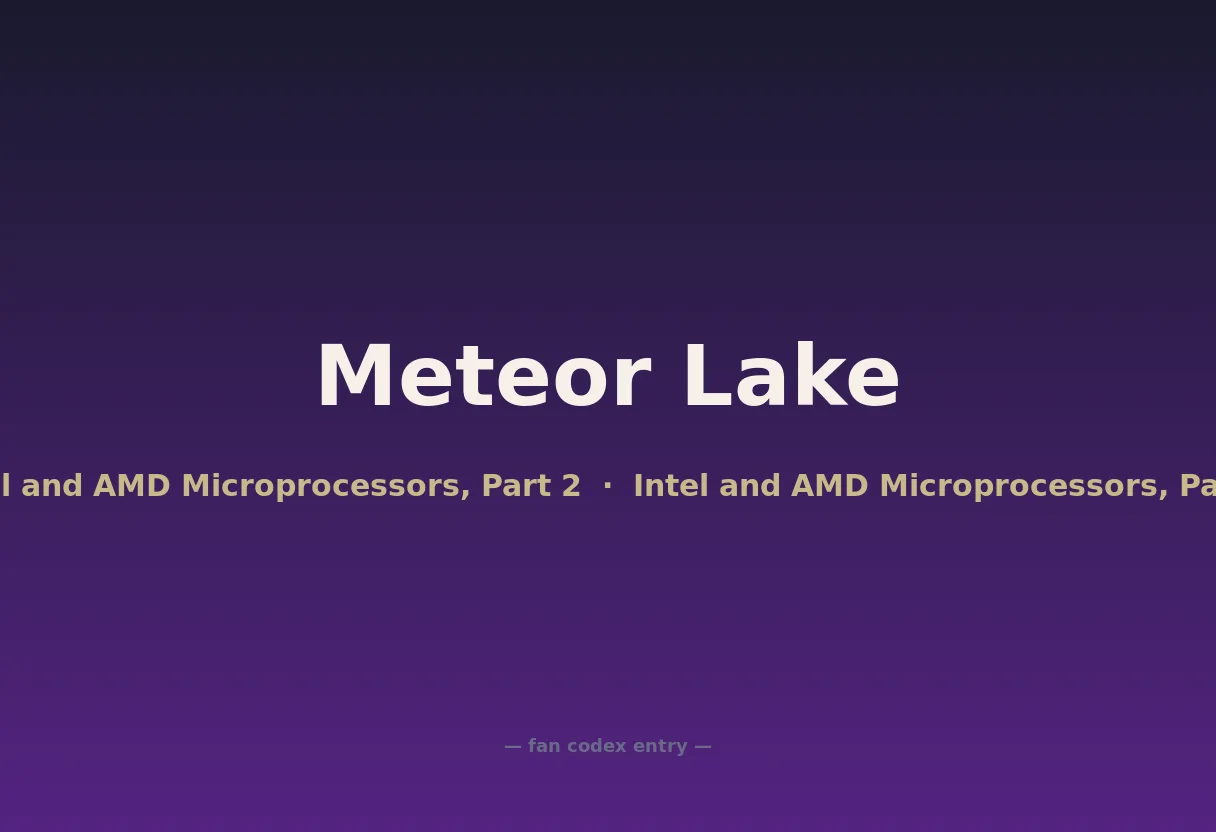 Meteor Lake
