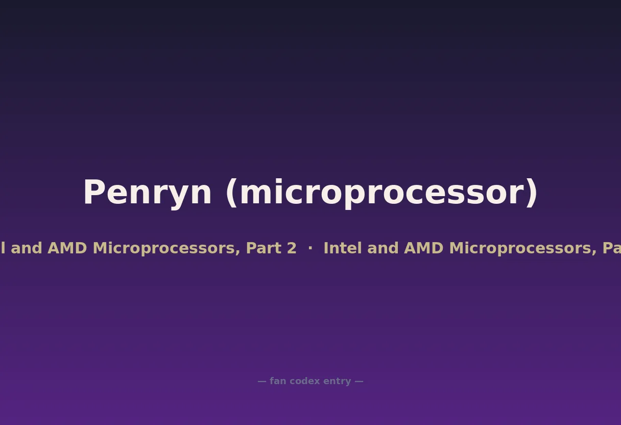 Penryn (microprocessor)