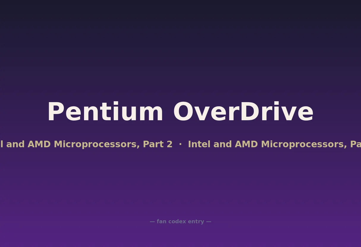 Pentium OverDrive