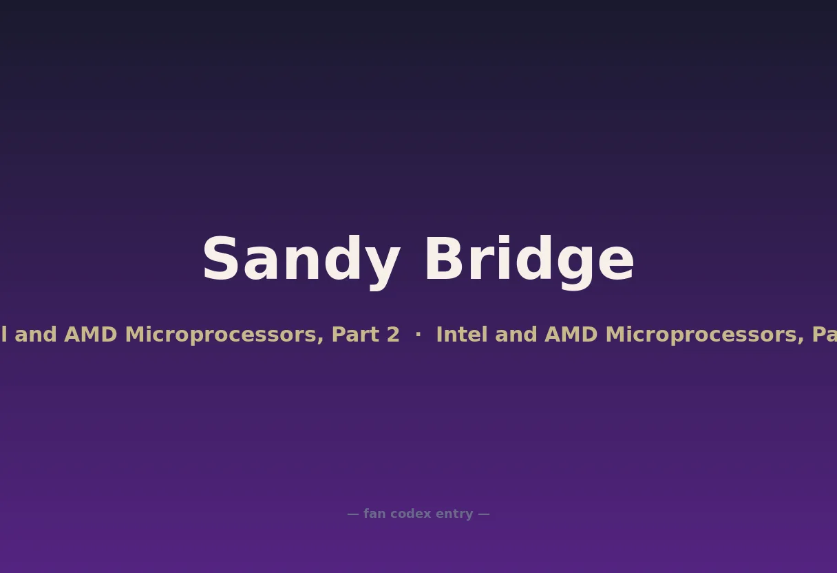 Sandy Bridge