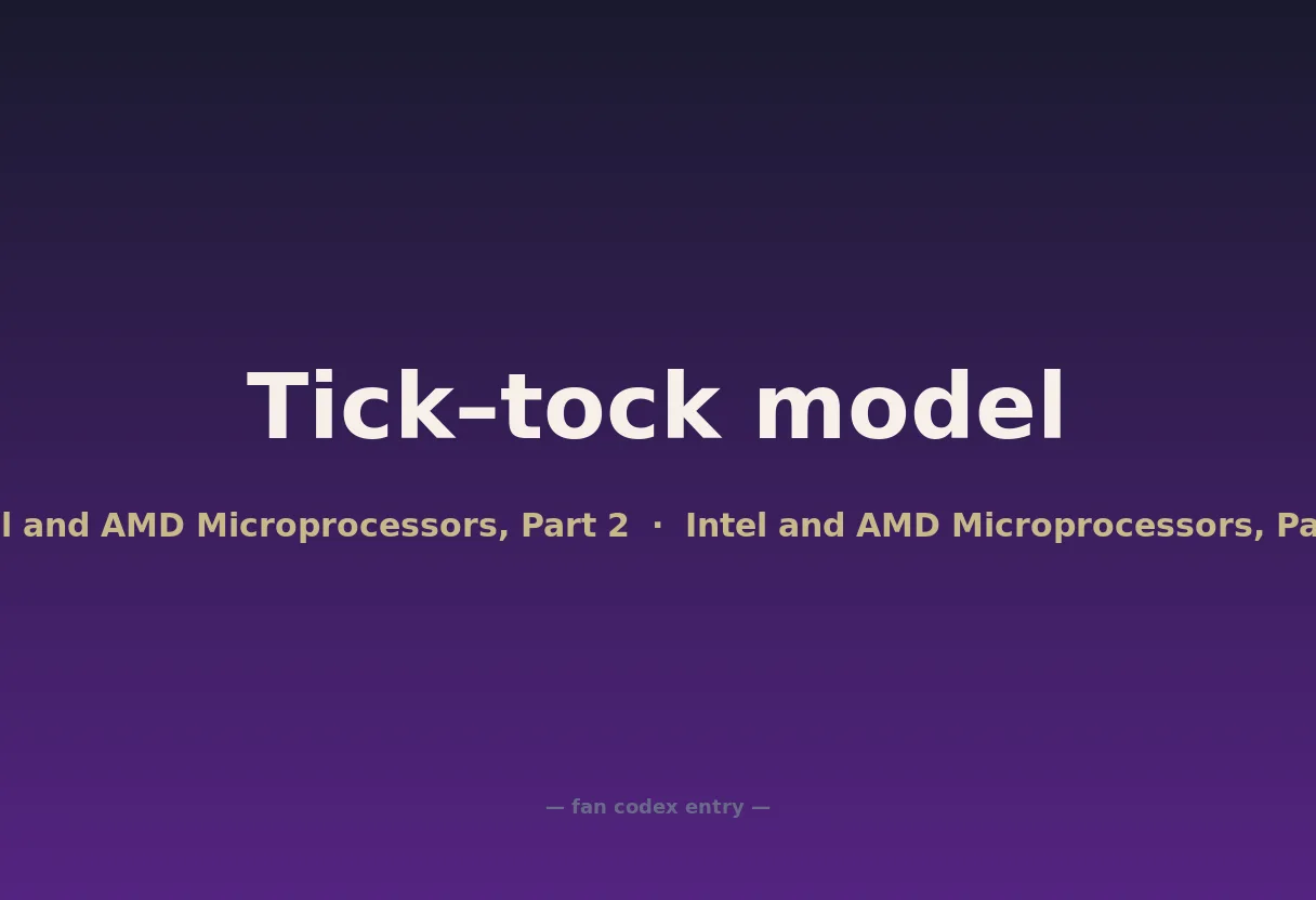Tick–tock model